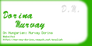 dorina murvay business card